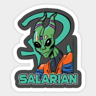 Salarian Bust Sticker